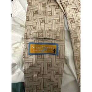 STEVE HARVEY COLLECTION Neck Tie Beige Color